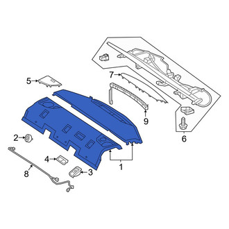 Mercedes-Benz OE - Rear Package Tray Trim