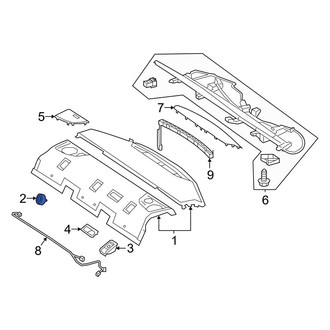 Mercedes-Benz OE - Rear Package Tray Trim