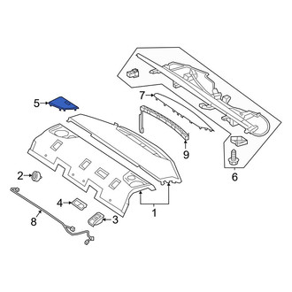Mercedes-Benz OE - Rear Left Speaker Cover