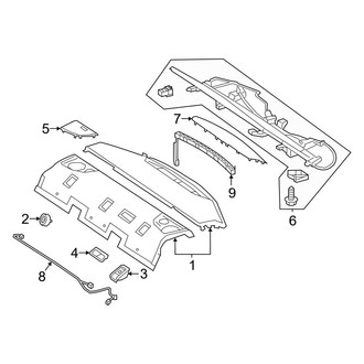 Mercedes-Benz OE - Rear Body & Floor - Interior Trim (Package Tray)