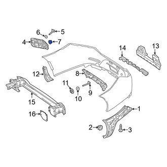Mercedes-Benz OE - Bumper Impact Absorber Nut