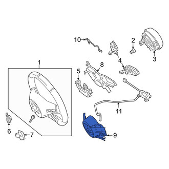 Mercedes-Benz OE - Rear Steering Wheel Back Cover