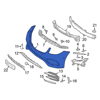 Mercedes-Benz OE - Front Bumper Cover
