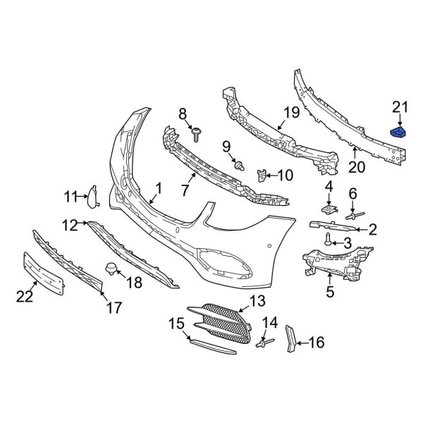 Bumper Impact Bar Bracket