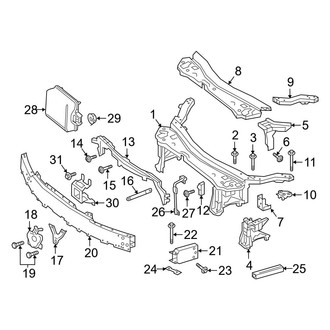 Mercedes-Benz OE - Radiator Support