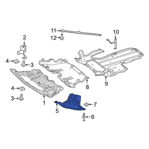 Radiator Support Splash Shield