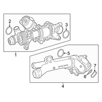 Mercedes-Benz OE - Cooling - Water Pump (Sedan)