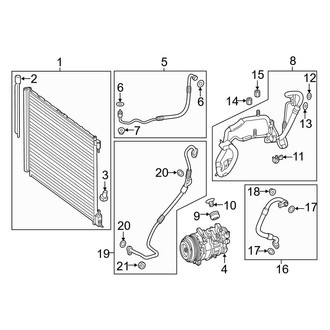 Mercedes-Benz OE - Air Conditioner & Heater - Condenser, Compressor & Lines