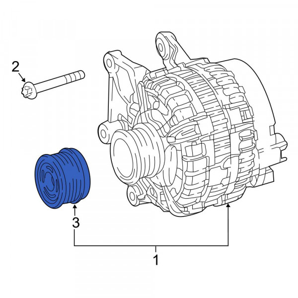 MercedesBenz OE 2741550415 Alternator Pulley
