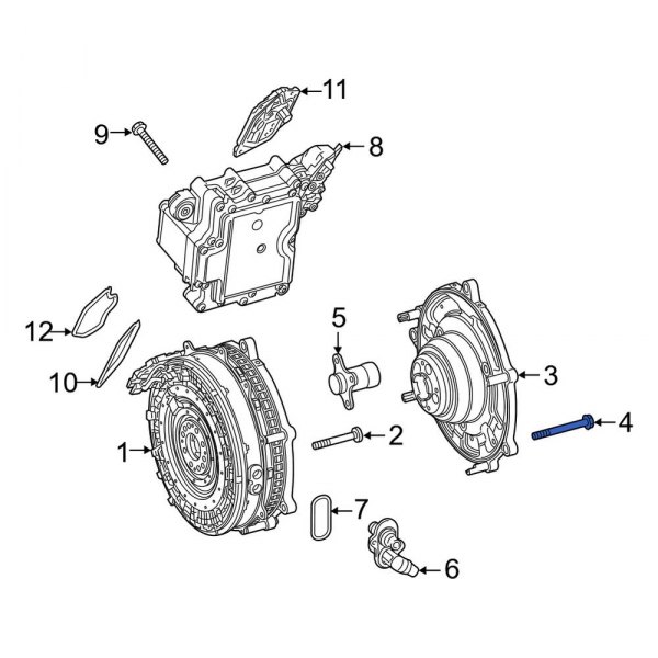 Hybrid Starter Generator Motor Bolt