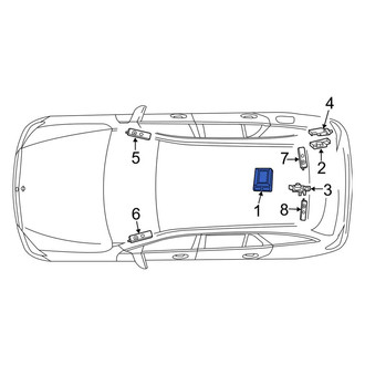 Mercedes-Benz OE - Front Radio Antenna Assembly
