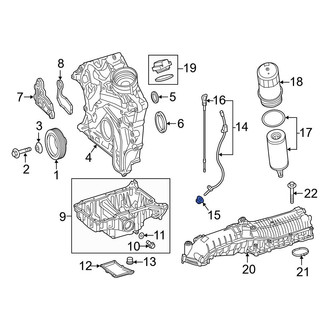 Mercedes-Benz OE - Upper Engine Oil Dipstick Tube Seal