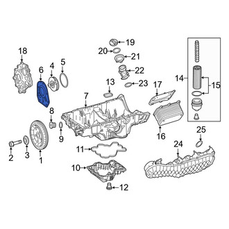 Mercedes-Benz OE - Lower Engine Timing Cover