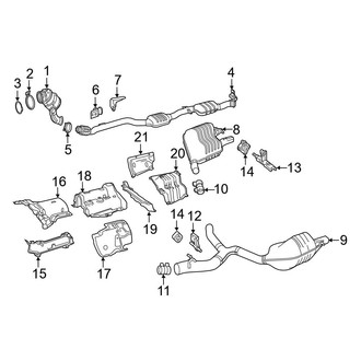 Mercedes-Benz OE - Exhaust System - Exhaust Components (Sedan)