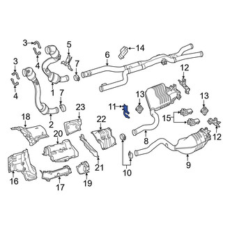 Mercedes-Benz OE - Front Left Exhaust System Hanger Bracket