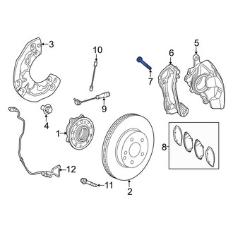 Mercedes-Benz OE - Disc Brake Caliper Anchor Plate Bolt