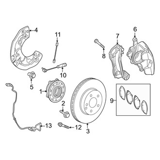 Mercedes-Benz OE - Front Suspension - Brake Components