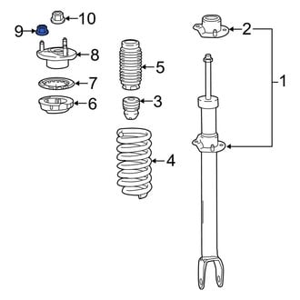 Mercedes-Benz OE - Upper Suspension Shock Absorber Nut