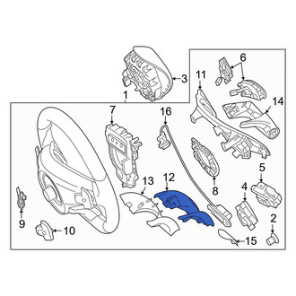 Mercedes-Benz OE - Lower Outer Steering Wheel Trim