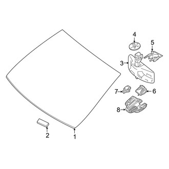 Mercedes-Benz OE - Windshield - Glass