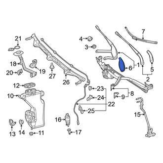 Mercedes-Benz OE - Front Left Wiper Arm Cover