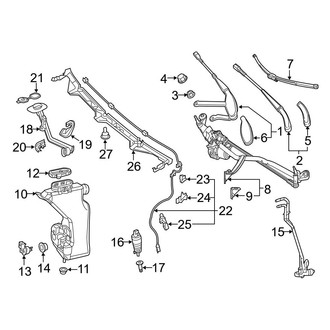 Mercedes-Benz OE - Windshield - Wiper & Washer Components