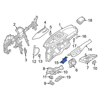 Mercedes-Benz OE - Left Instrument Panel Molding