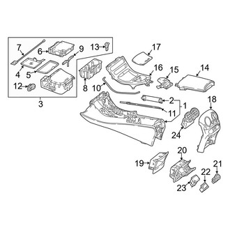 Mercedes-Benz OE - Console (Console & Components)