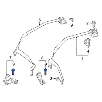 Mercedes-Benz OE - Seat Belt Receptacle Bolt
