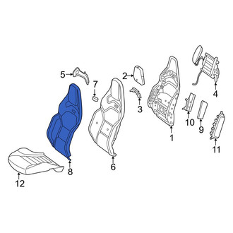Mercedes-Benz OE - Front Left Seat Back Cushion Cover