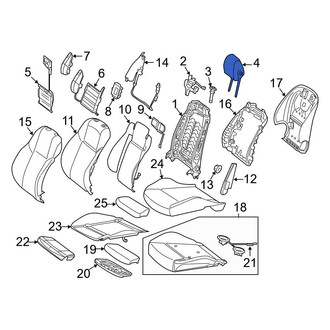Mercedes-Benz OE - Front Left Headrest