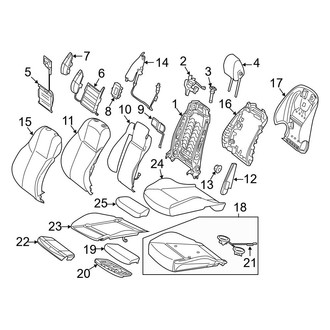 Mercedes-Benz OE - Seats & Tracks - Driver Seat Components (W/O AMG Performance Seats)