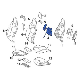 Mercedes-Benz OE - Front Right Seat Lumbar Support Cushion