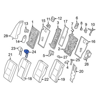 Mercedes-Benz OE - Center Outer Headrest