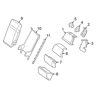 Mercedes-Benz OE - Seats & Tracks - Second Row Seats (Armrest & Components), (Wagon)