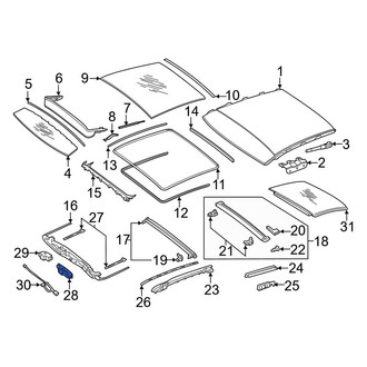 Mercedes-Benz OE - Sunroof Motor