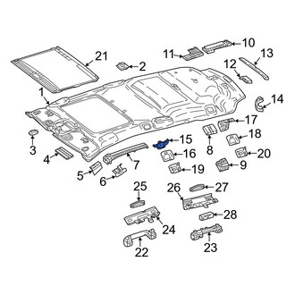 Mercedes-Benz OE - Front Left Inner Roof Bezel