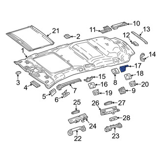 Mercedes-Benz OE - Front Left Inner Roof Bezel