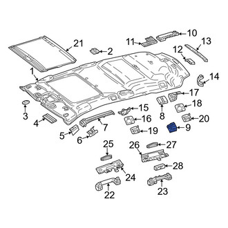 Mercedes-Benz OE - Left Roof Insulator
