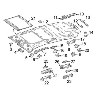 Mercedes-Benz OE - Roof - Interior Trim (W/O Panoramic Roof Headliner & Components), (Wagon)