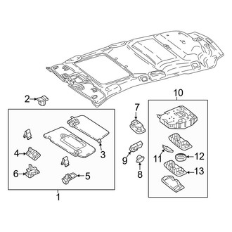Mercedes-Benz OE - Roof - Interior Trim (W/O Panoramic Roof, Sunvisor & Lamps), (Wagon)