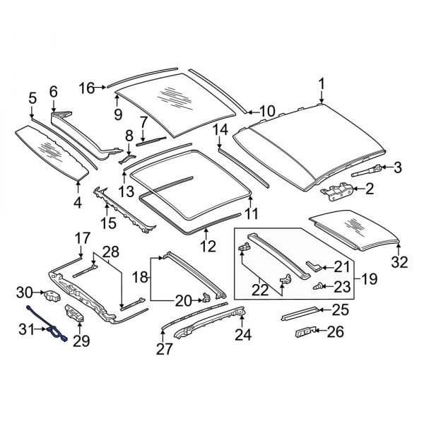 Sunroof Wiring Harness