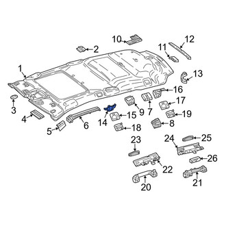 Mercedes-Benz OE - Front Left Inner Roof Bezel