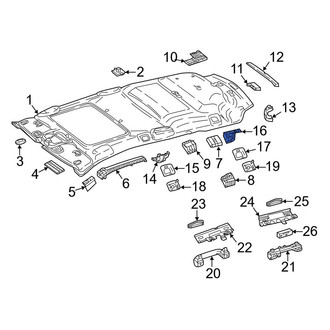 Mercedes-Benz OE - Front Left Inner Roof Bezel