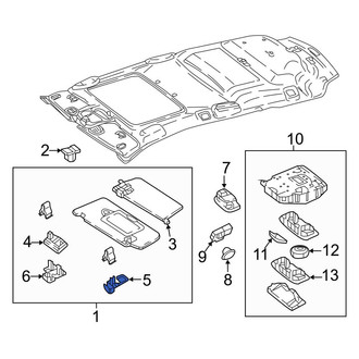 Mercedes-Benz OE - Front Right Outer Sun Visor Cover