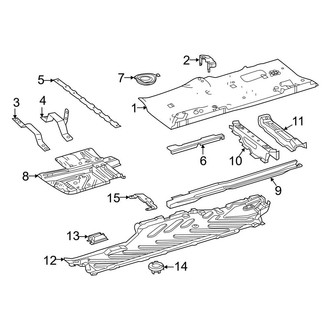 Mercedes-Benz OE - Pillars, Rocker & Floor - Floor & Rails (Sedan)