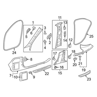 Mercedes-Benz OE - Pillars, Rocker & Floor - Interior Trim (Wagon)