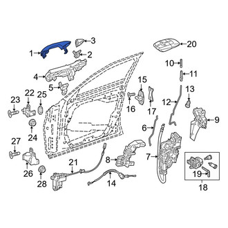 Mercedes-Benz OE - Front Left Outer Exterior Door Handle