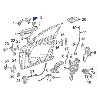 Mercedes-Benz OE - Front Right Exterior Door Handle Cover