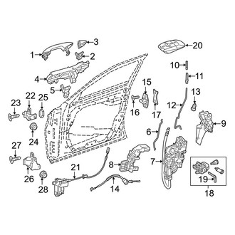 Mercedes-Benz OE - Front Door - Lock & Hardware